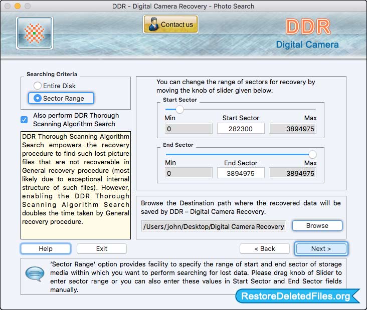 Mac Restore Files - Digital Camera